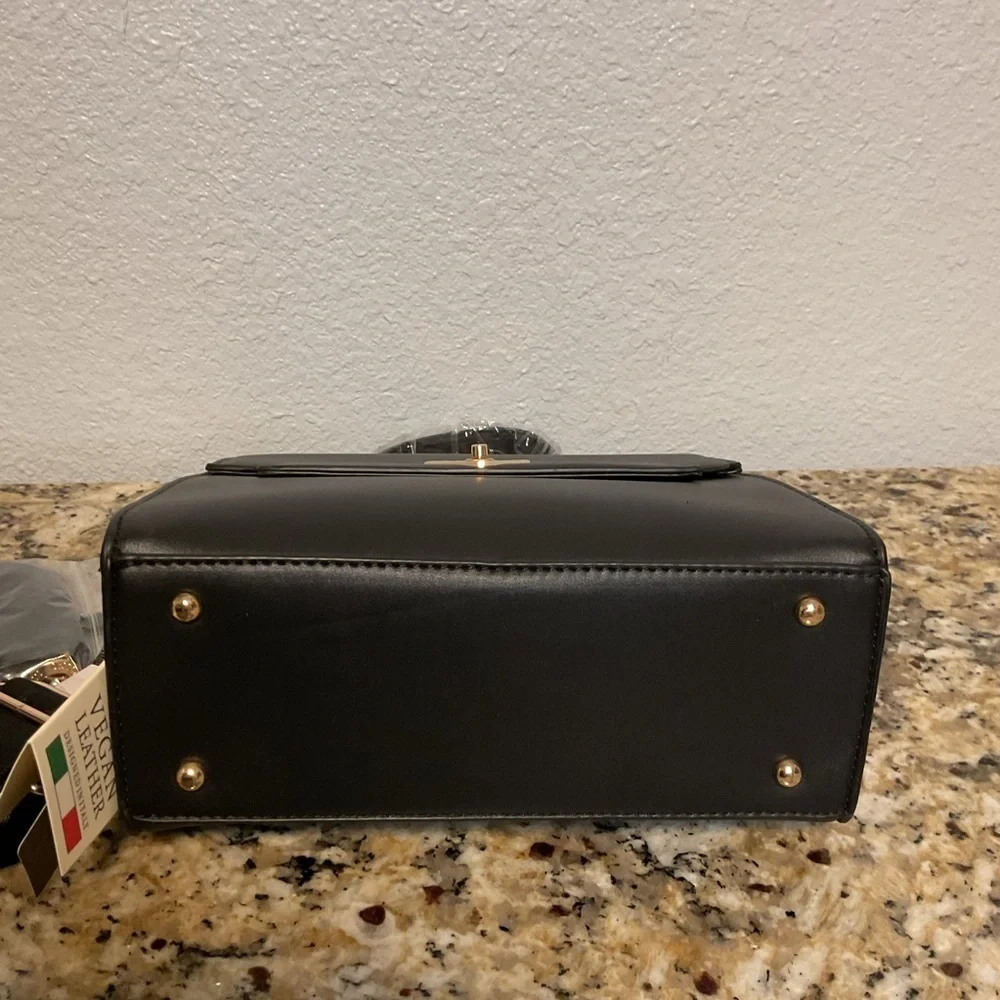 Valentino Orlandi Black Satchel with Wallet/Pouch NWT